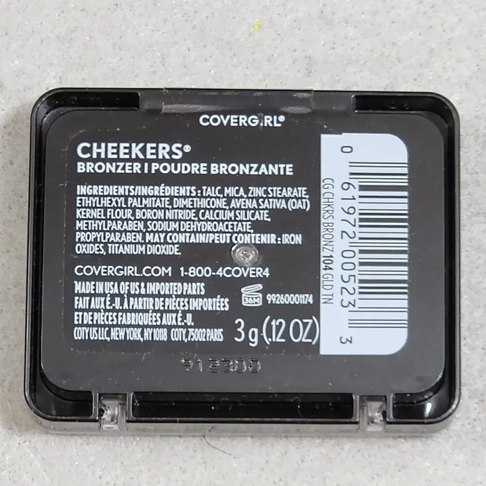 CoverGirl Lot of 2 Cheekers Bronzer #104 GOLDEN TAN Bronzer .12oz